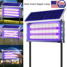 Solar Bug Zapper Outdoor Mosquito Zapper 4500V Waterproof Portable Fly Trap Yard