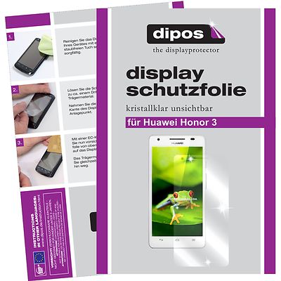 2x Schutzfolie für Huawei Honor 3 klar Displayschutzfolie Folie Displayfolie
