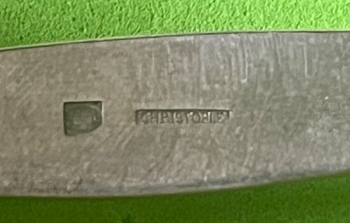 FRENCH CHRISTOFLE KNIFE RESTS BOREAL PATTERN SET 6 PIECES - Bild 6 von 10