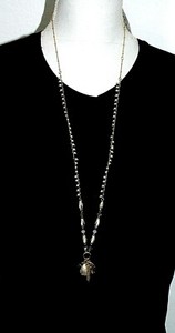 Authentic Lonna & Lilly Necklaces gold plated Extra long pearls & charms pendant women's