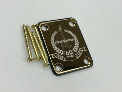 Electric Guitar 60th Neck Plate anniversary For Strato and Tele 