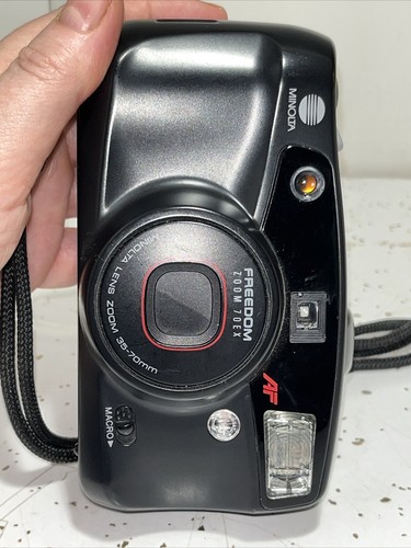 Minolta Freedom Zoom 70EX 35mm Film Point and Shoot Camera Vintage TESTED A9 - Picture 3 of 7