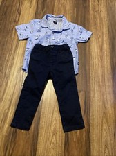 Nautica Toddler Boy Logo Print Shirt Size 24M Pants 2T children  s Place  