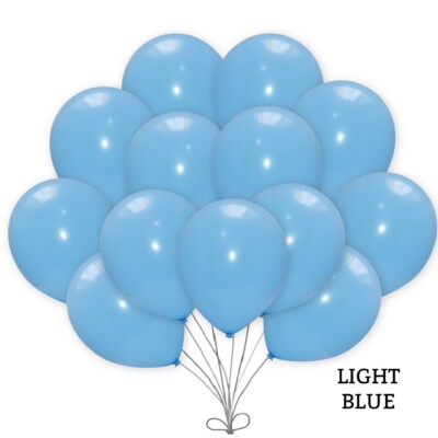 GROSSHANDEL Hellblaue BALLONS 10'' Latex GROSSPREIS RESTPOSTEN Qualität jeder Anlass
