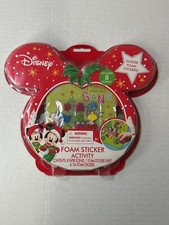 Disney Glitter Foam Sticker Activity Kit 8 Paper Scenes  104 Stickers Fun Craft