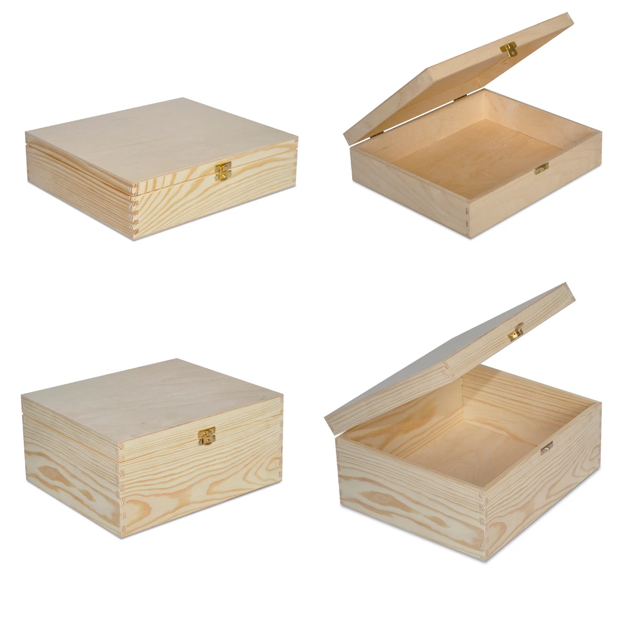 Scatole in legno con coperchio - Scatole & Storage