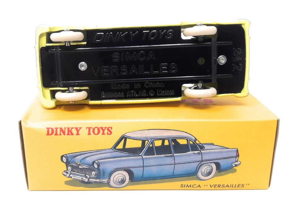 Dinky Toys by Atlas 1/43 Simca Versailles yellow black Model Car Metal # 24 Z - Image 2 of 3