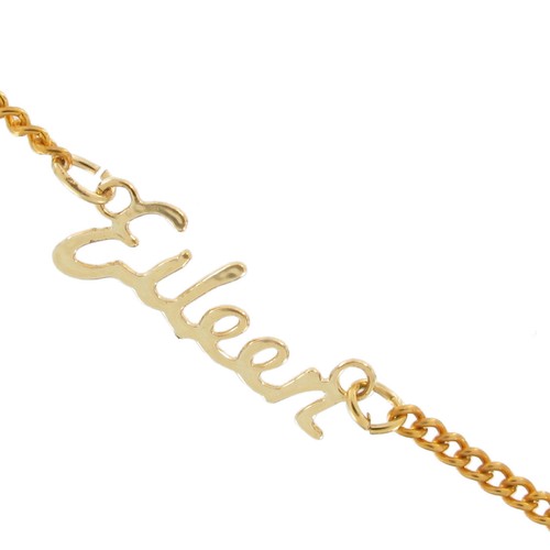Vintage Gold Script Personalized Name Charm Necklace 16" - Choice Ladies Names - Picture 77 of 179