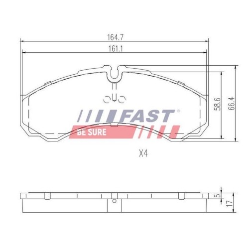 Plaquettes de frein Fast FT29091 pour rouler serein en Iveco lors des livraisons