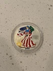 2000 American Eagle Silver Dollar In Full Color Walking Liberty 1oz Fine Silver