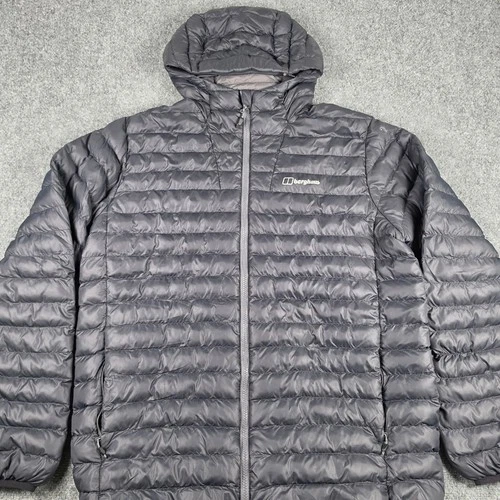 Berghaus Puffer Jacket Mens XL Black Hooded Pertex Quantum Insulated Gorpcore image 2