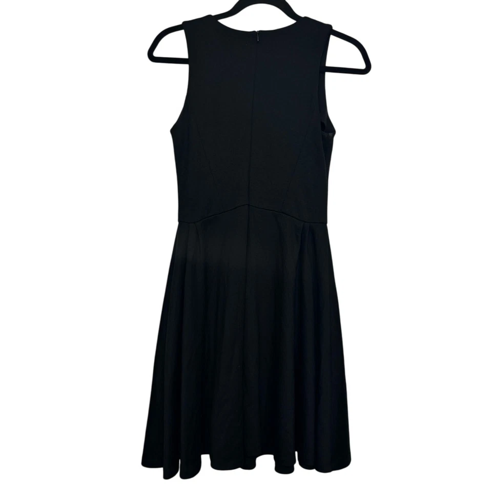 AQUA Black Fit & Flare Dress Sleeveless Scoop Neck Cocktail Party Womens Medium - Image 4 of 4