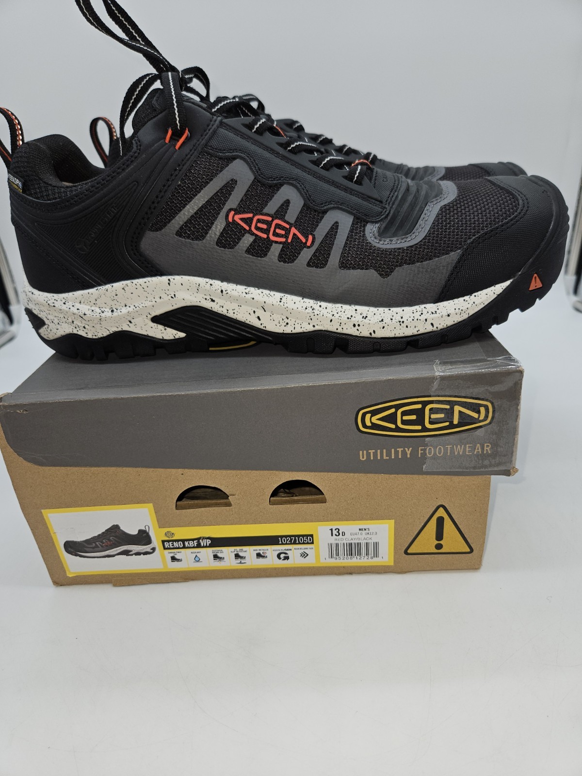 Scarpa da lavoro KEEN Utility uomo Reno punta composita bassa impermeabile 13 NUOVA