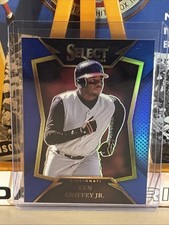 2025 Panini Select Throwback BLUE Prizm /49 KEN GRIFFEY JR. #11 CIN HOF SP
