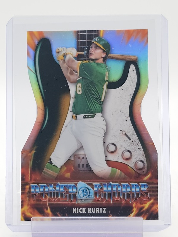 NICK KURTZ 2026 BOWMAN CHROME POWER CHORDS DIE-CUT #PC-6 ATHLETICS Q3701