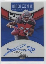 2018 Panini Contenders Optic Blue Prizm 13/25 Ronald Jones II #RYA-RJ Auto fl4