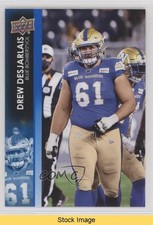 2022 Upper Deck CFL Blue Drew Desjarlais #88 READ 1g4p