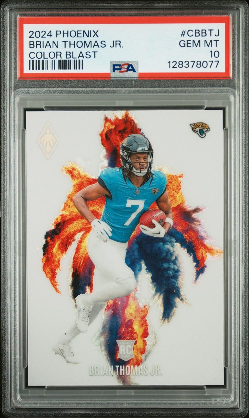 2024 PANINI PHOENIX COLOR BLAST #CBBTJ BRIAN THOMAS JR. PSA 10