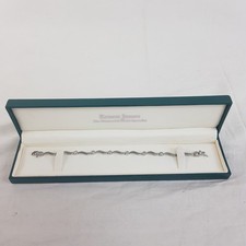 Ernest Jones Ladies Sterling Silver 925 Wave Design Tennis Bracelet Boxed