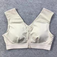 Tommie Copper Shoulder Support Sports Bra Womens XL Zip Front Activewear Gym