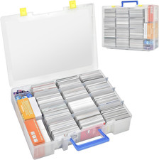 Trading Card Storage Box, 2300 Playing Card Case Holder Organizer Compatible wi