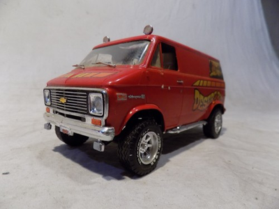#ad #ad MONOGRAM 1977 CHEVY OFF ROAD VAN DESERT RAT VINTAGE BUILT REVELL CUSTOM G20 4X4 $59.95