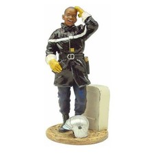 BOM061 Abidjam Ivory coast 199 tin Lead Firefighter Fireman Figure DelPrado 1:32