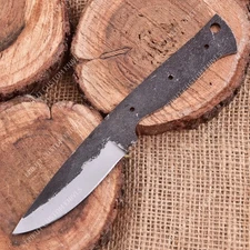 8'' 1095 High Carbon Steel Knife Blank Blade DIY Bushcraft Hunting Knife Making