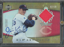 2005 Upper Deck MLB Artifacts JIM KAAT #AP-JK Signature Patch Auto /10 Twins