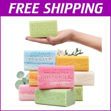 Sustainable Luxury: 8 Bar Shea Butter Soap Collection, 6.6 OZ Each for All Skin
