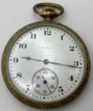 1923 Elgin Grade 303 12s Model 3 7J Gold Filled Pocket Watch
