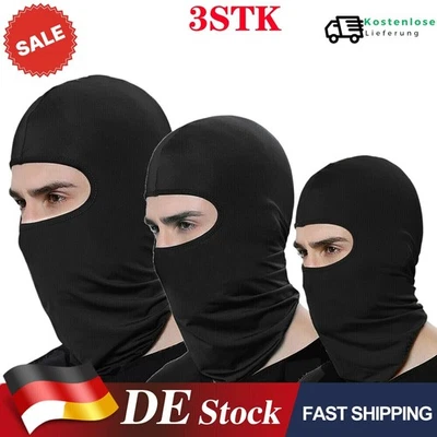 TOP 3 Pack Sturmhaube Motorrad Sturmmaske Fahrrad Kopfhaube Halswärmer atmungsaktiv