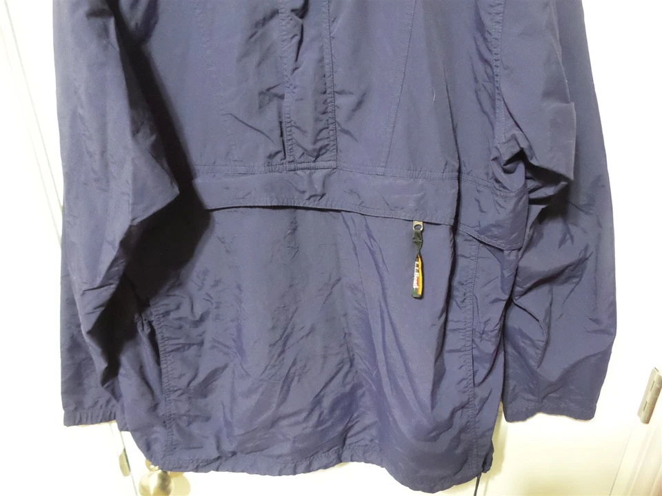 L.L.BEAN LARGE TALL PULLOVER JACKET MEN'S COLD WEATHER 0 AM49 WINDBREAKER BLUE - Image 2 of 4