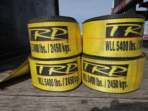 Flatbed Straps/Winch Straps 30 Ft Cargo Straps Trp 54,000 Lbs Used 1 Trip 