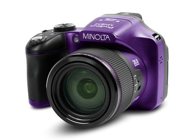 Minolta ProShot MN67Z-P 20 MP Bridge Digital Camera - Purple