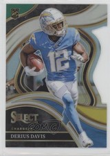 2023 Panini Select Club Level Green & Yellow Prizm Die-Cut Derius Davis #277 0c4