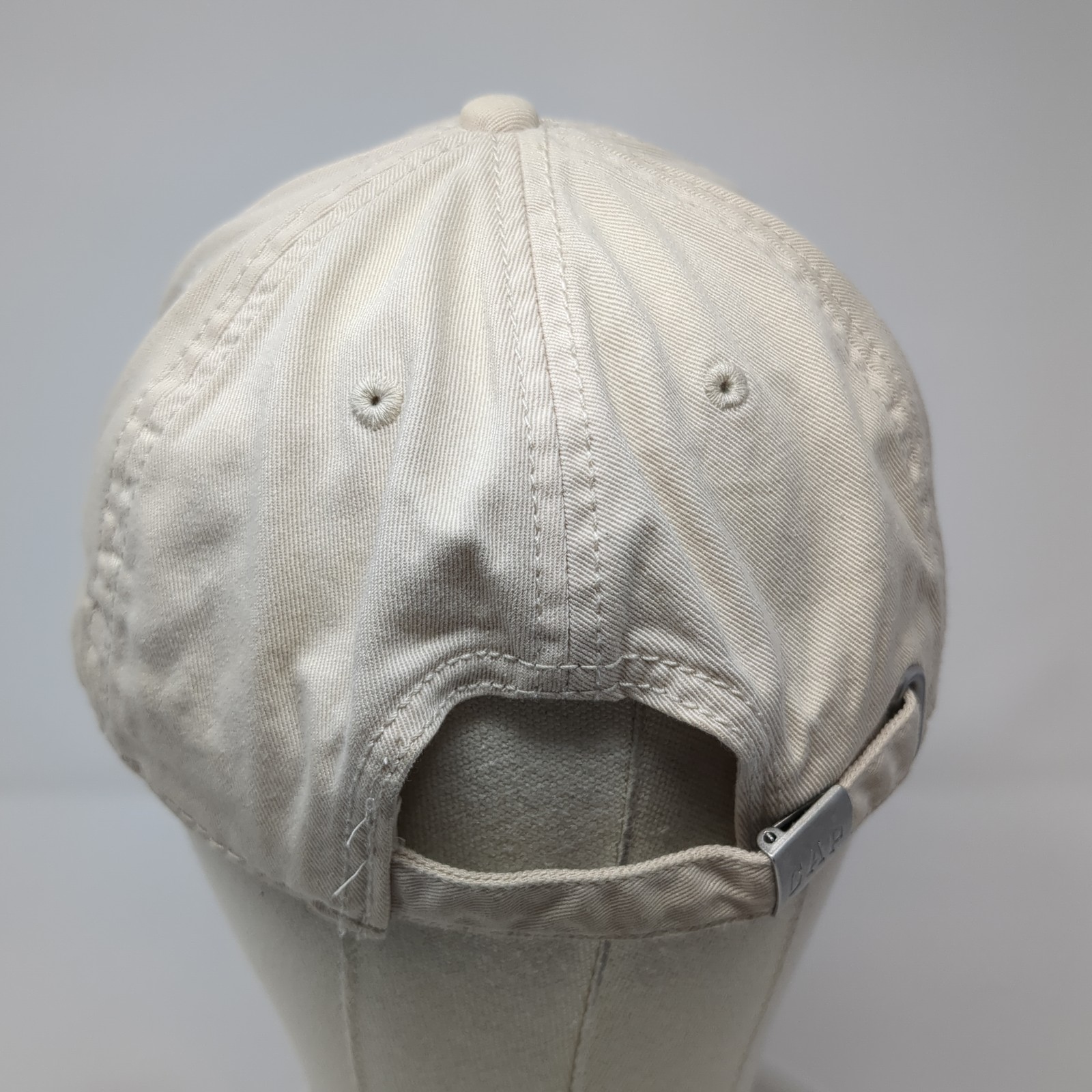 Gap Strapback Baseball Cap Beige Large Adjustable… - image 6