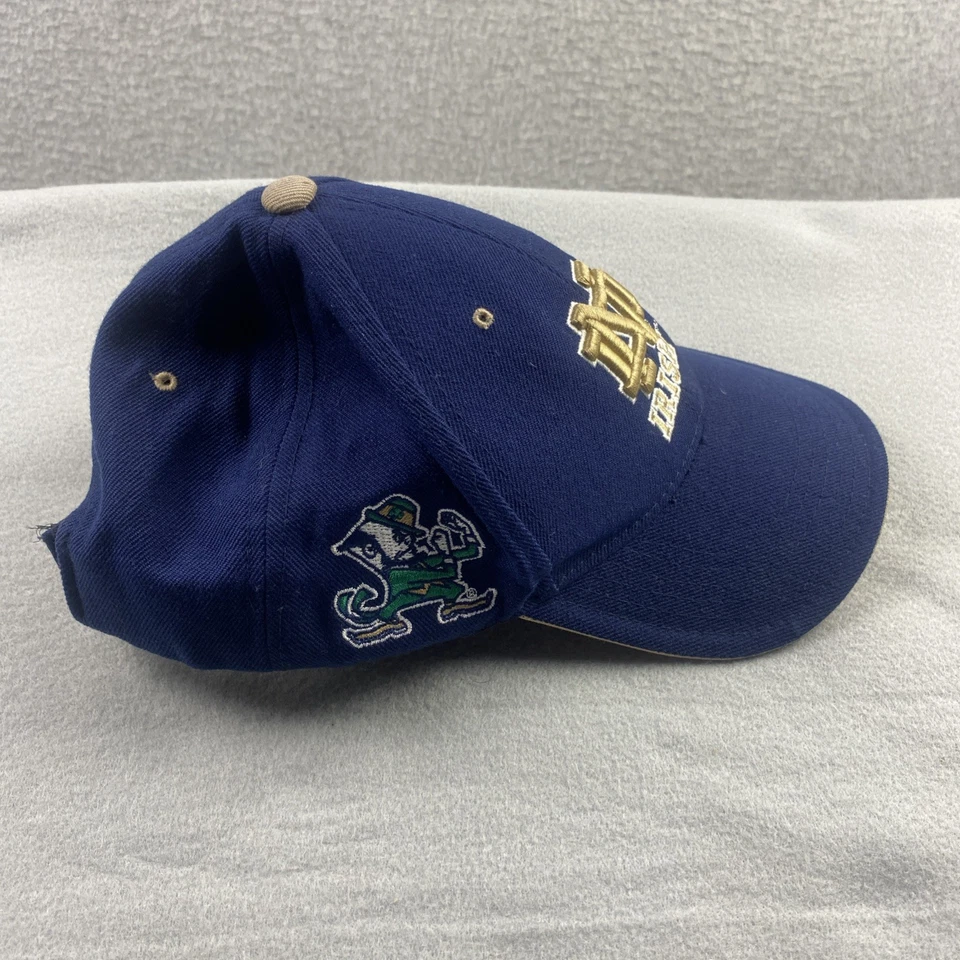 Notre Dame Fighting Irish Hat Colosseum Adjustable Cap Blue Gold NCAA Vintage - Image 2 of 4