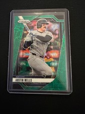 Austin Wells  2025 Prizm - Green Scope Prizm #18/75 - New York Yankees