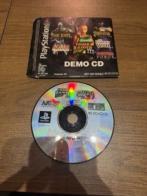 Eidos Playstation 1 PS1 Demo CD Volume III Disc in case Tomb Raider Soul Reaver