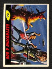 1962 Bubbles Inc., Mars Attacks, #36 Destroying A Dog (C)