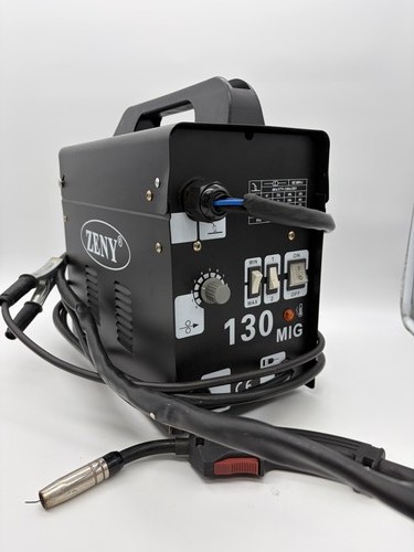 Zeny 130 MIG Welder 130 Amp Flux Core Wire Feed Welding Machine Portable