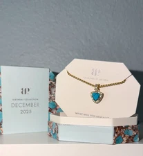 2025 December - Bomb Party - Necklace - Gold - Turquoise - Looks Good On You Too