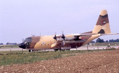 Unmarked 347 C-130H Hercules Royal Jordanian AF Cottesmore 2001 (D36)