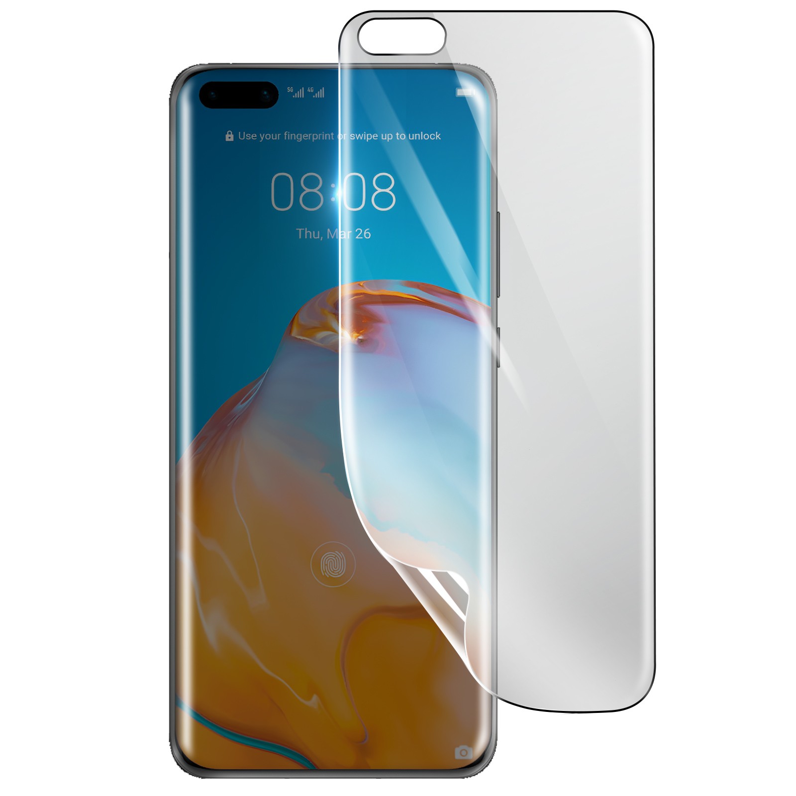 Protection écran hydrogel pour Huawei P40 Pro, film antichoc transparent spécial vie active