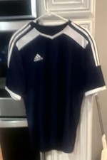 adidas climacool Breathable Men's Soccer Jersey Navy White Size L