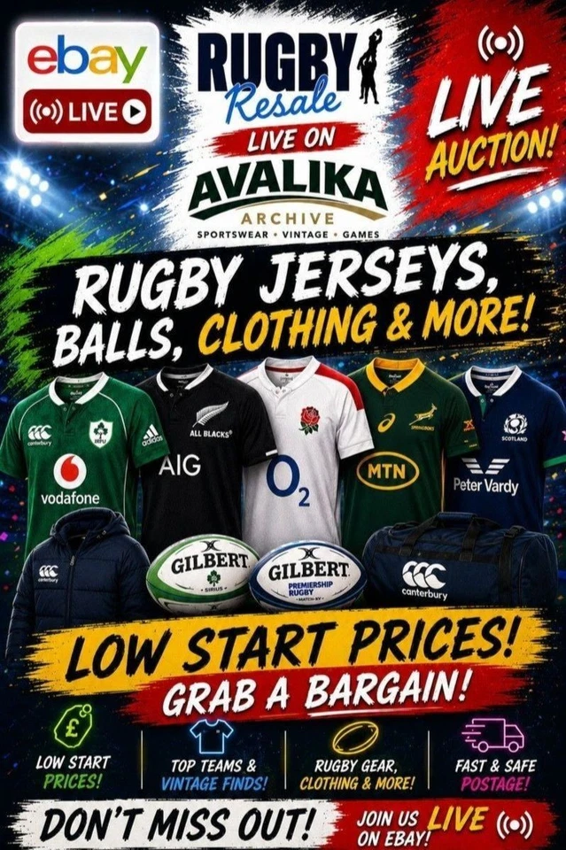 🏉 LIVE Rugby Resale Heat 🔥 Jerseys, Balls & Rare Finds!