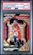 2024 Panini Prizm Monopoly WNBA  Alyssa Thomas #10 Gold Wave Prizm 10/10! PSA 10