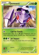Genesect - 10/101 - Pokemon Plasma Blast Black White Cracked Holo Rare Card LP