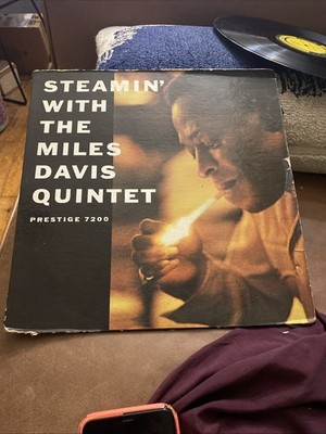 Steamin' With The Miles Davis Quintet LP Prestige MONO 1961 OG PRLP 7200 VG/VG